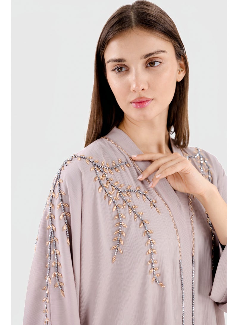 Ophelia Liora Luxury Dubai Style Abaya – Premium Open Abaya for Women, Elegant Modest Wear - Image 5